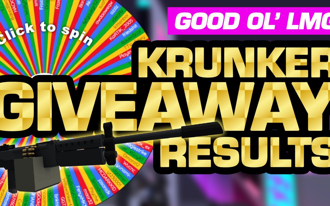Krunker Contra Giveaway Results – Good Ol’ LMG